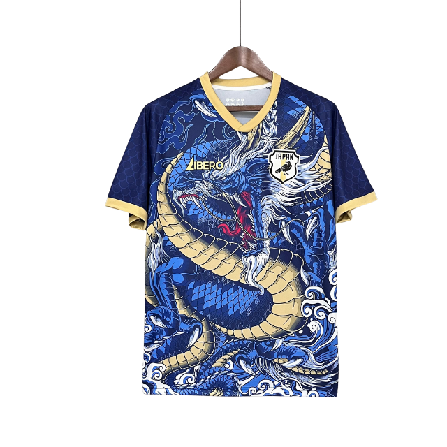 Camisa Japão Edição especial 24/25 - Torcedor Libero Masculina - Azul com detalhes em dourado
