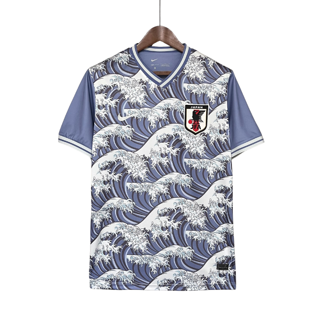 Camisa Japão Edição especial 24/25 - Torcedor Masculina - Roxa com detalhes em branco e cinza