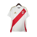 Camisa Seleção Peru I 24/25 - Torcedor Masculina - Branca com detalhes em vermelho