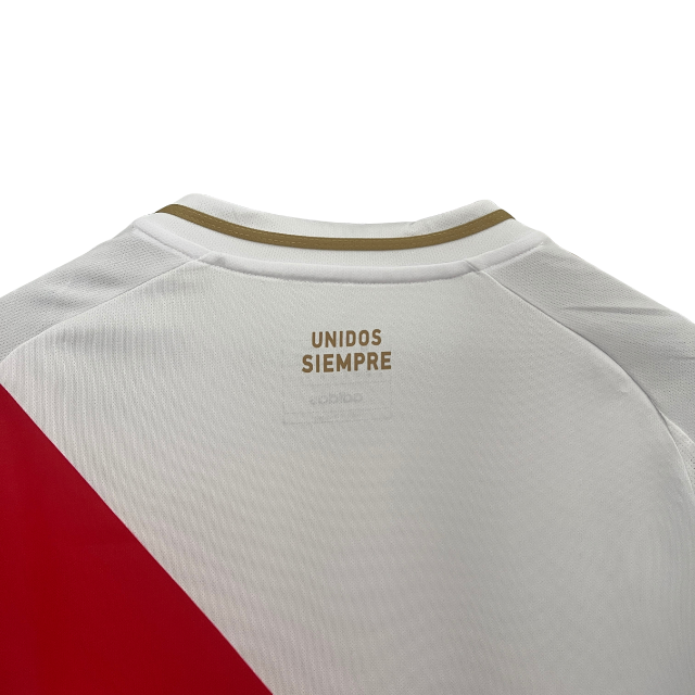 Camisa Seleção Peru I 24/25 - Torcedor Masculina - Branca com detalhes em vermelho