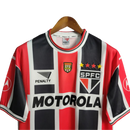 Camisa Retrô São Paulo II 2000 - Masculina Penalty - Tricolor com símbolo da Motorola