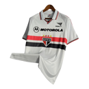 Camisa Retrô São Paulo I 2000 - Torcedor Masculina Penalty - Branca com símbolo da Motorola