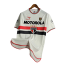 Camisa Retrô São Paulo I 2000 - Masculina Penalty - Branca com símbolo do Paulistão
