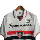 Camisa Retrô São Paulo I 2000 - Torcedor Masculina Penalty - Branca com símbolo da Motorola