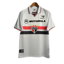Camisa Retrô São Paulo I 2000 - Torcedor Masculina Penalty - Branca com símbolo da Motorola