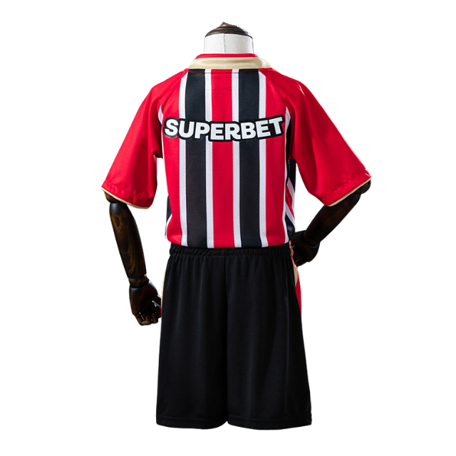 Kit Infantil São Paulo II 25/26  - Vermelho e Branco + Preto