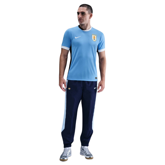 Camisa Seleção do Uruguai I 24/25 - Torcedor Masculina - Azul com detalhes em branco e preto