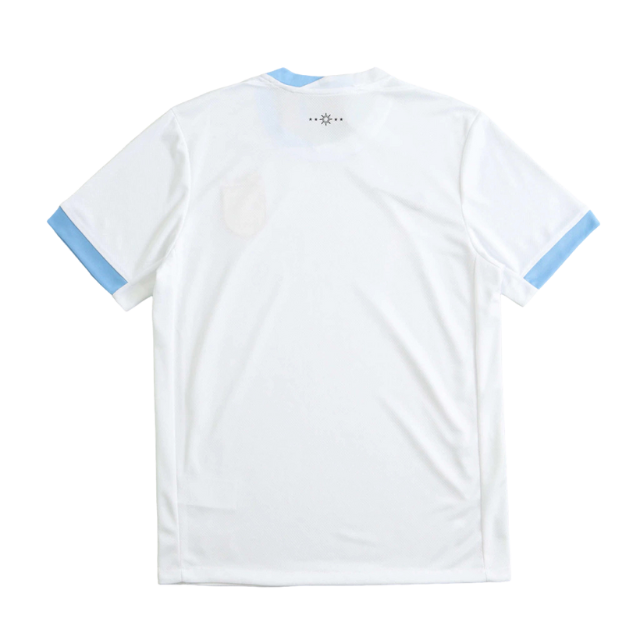 Camisa Seleção do Uruguai II 24/25 - Torcedor Masculina - Branca com detalhes em azul