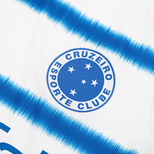 Camisa Cruzeiro Away 25/26 Branco - Torcedor Masculina - Branco com detalhes azul