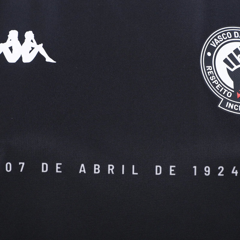 Camisa Vasco Da Gama 2024 Aquecimento Preta Masculino