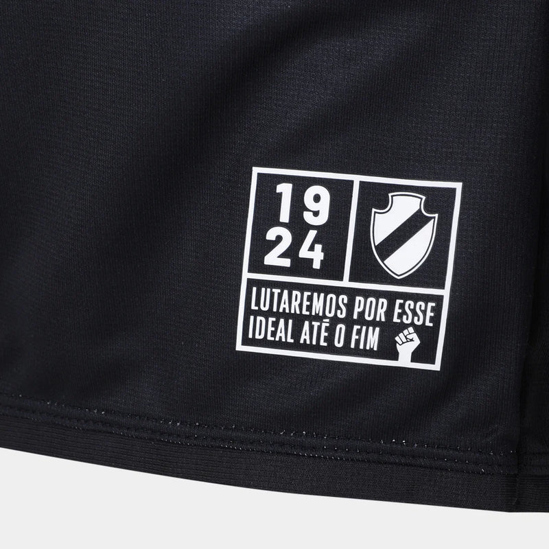 Camisa Vasco Da Gama 2024 Aquecimento Preta Masculino