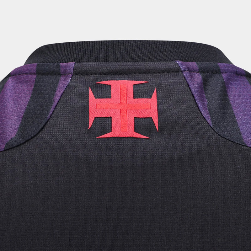 Camisa Vasco Da Gama 2024 Aquecimento Preta Masculino