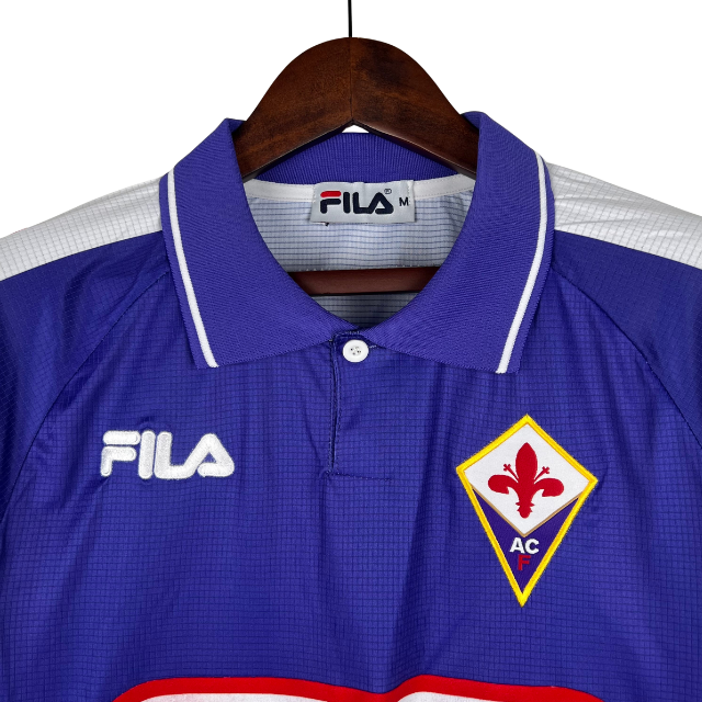 Camisa Retrô Fiorentina I 1998/99 - Manga Longa - Roxa