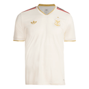 Camisa Flamengo Third 25/26 branca e dourada vista de frente