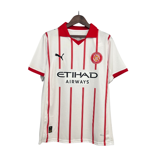 Camisa Girona I 25/26 - Torcedor Masculina - Branca