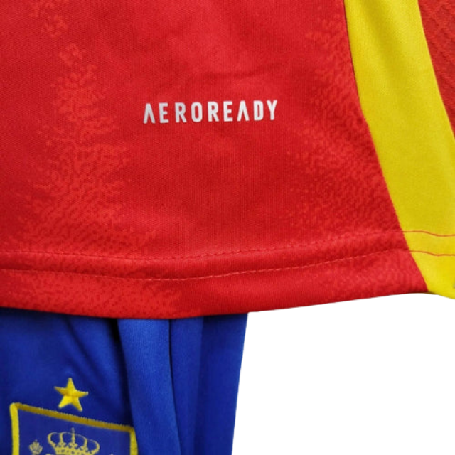 Kit Infantil Seleção Espanha I 24/25 - Vermelho e azul