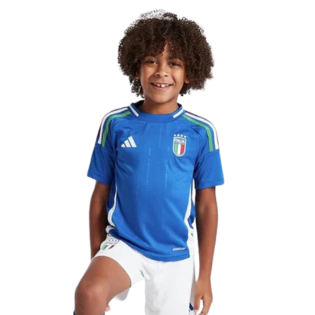 Kit Infantil Seleção da Itália I 24/25 - Azul