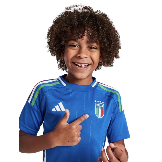 Kit Infantil Seleção da Itália I 24/25 - Azul