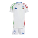 Kit Infantil Seleção da Itália II 24/25 - Branco com detalhes em azul e vermelho e verde