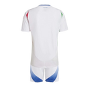 Kit Infantil Seleção da Itália II 24/25 - Branco com detalhes em azul e vermelho e verde