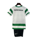Kit Infantil Sporting I 25/26 - Verde e branco