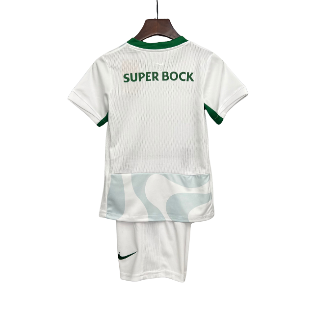 Kit Infantil Sporting alternativo 25/26 - Branco