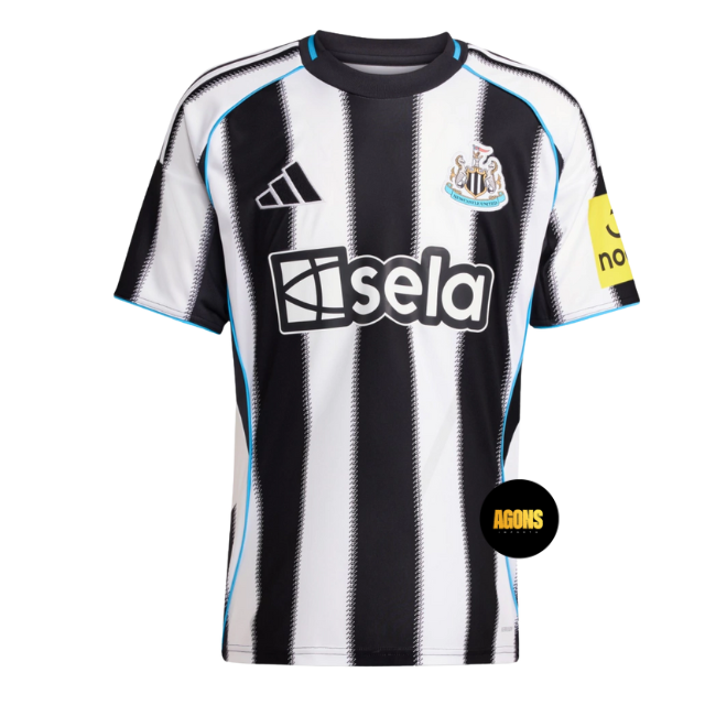 Camisa Newcastle United Home 25/26 - Torcedor Masculino - Preto e Branco
