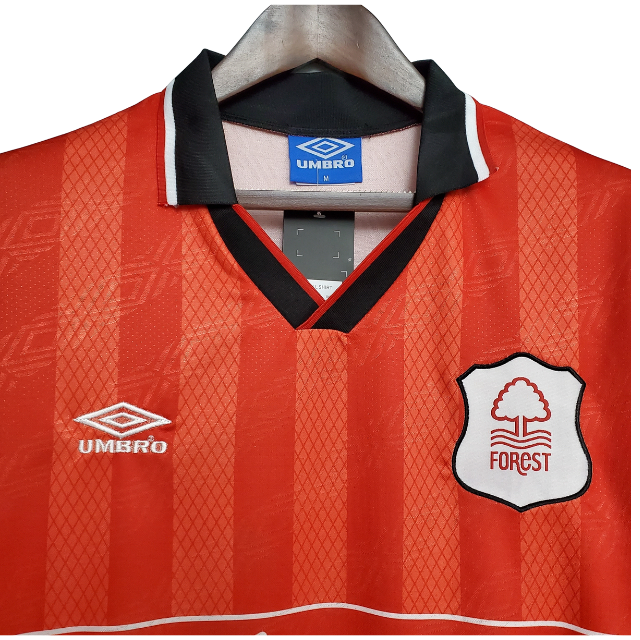 Camisa Nottingham Forest Retrô 1994/95 Vermelho - Torcedor