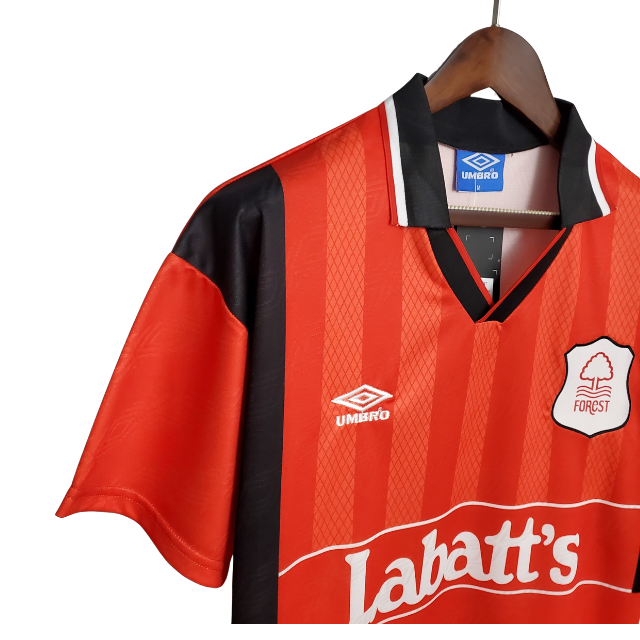 Camisa Nottingham Forest Retrô 1994/95 Vermelho - Torcedor