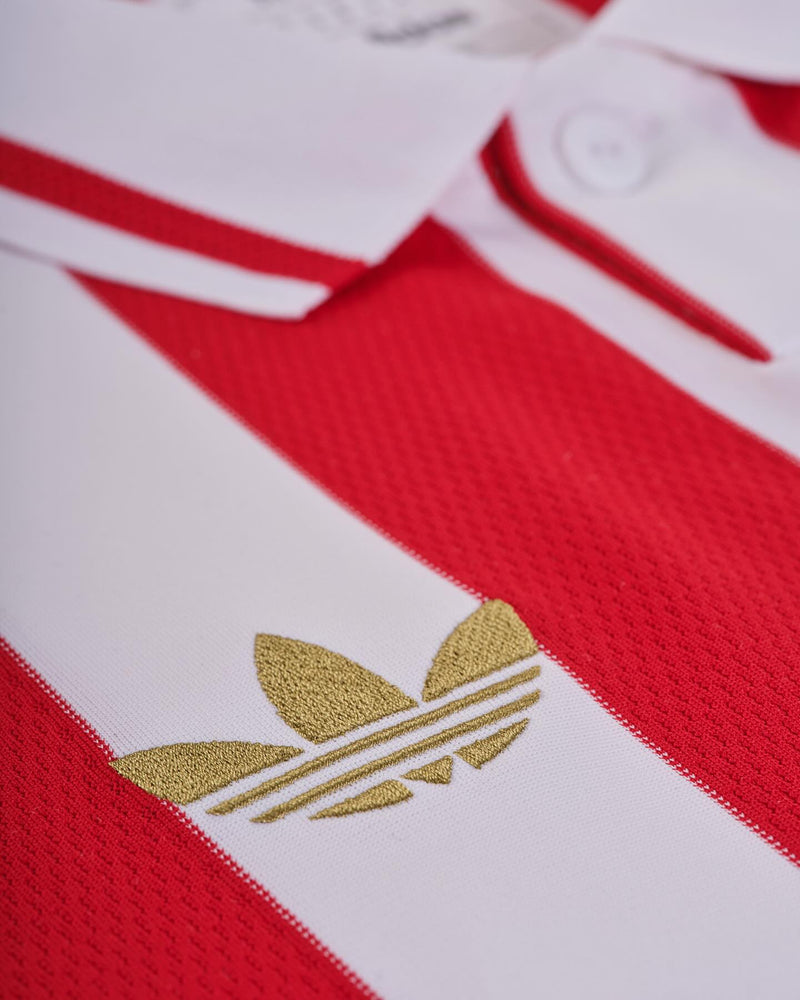 Camisa Olympiacos 100 Anos - Torcedor Masculina - Branco e vermelho