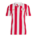 Camisa Olympiacos 100 Anos - Torcedor Masculina - Branco e vermelho
