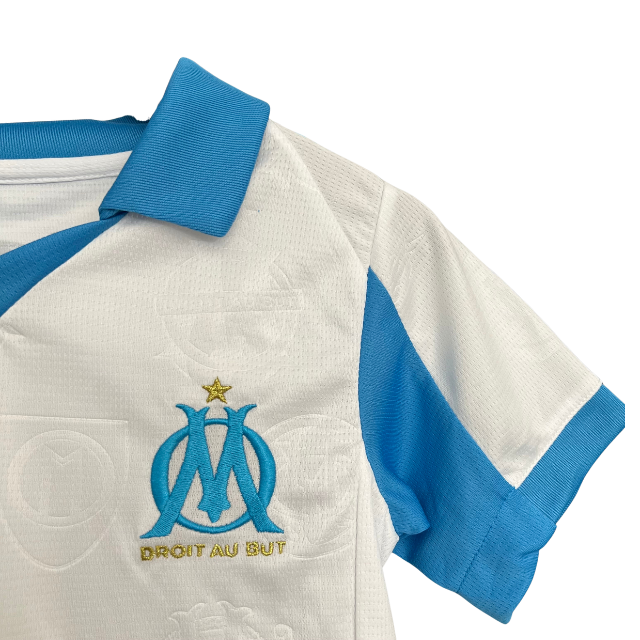 Kit Infantil Olympique de Marseillle 25/26- Branco