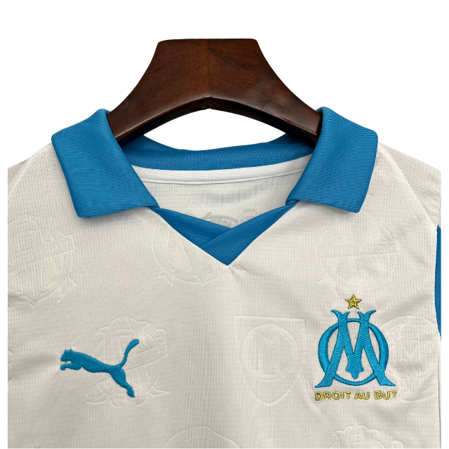 Kit Infantil Olympique de Marseillle 25/26- Branco