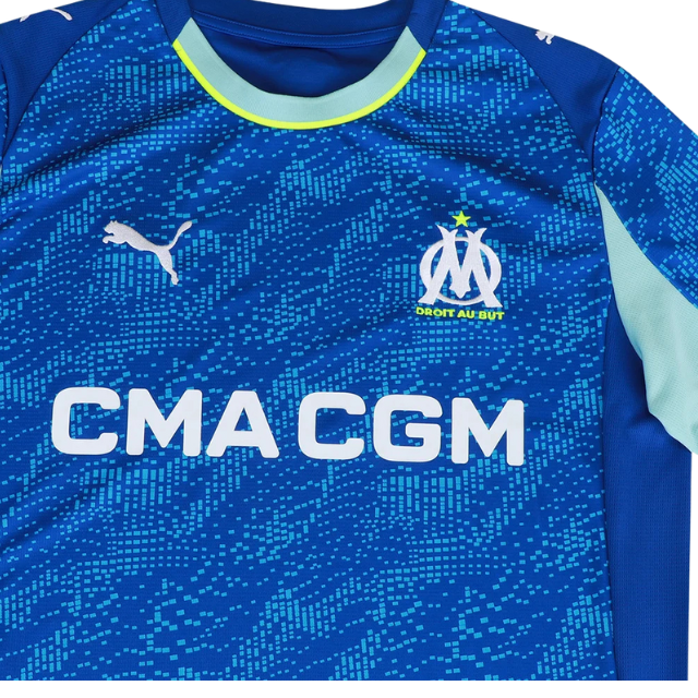 Camisa Olympique Marseille Third 25/26 - Torcedor Masculina - Azul e branco
