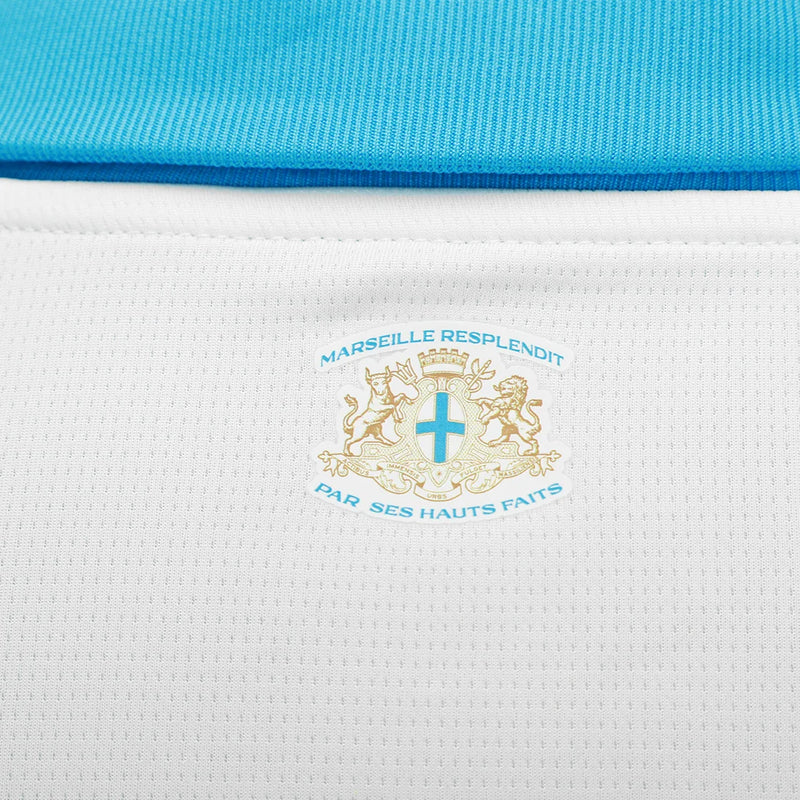 Camisa Olympique Marseille Home 25/26 - Torcedor Masculina - Branco e azul