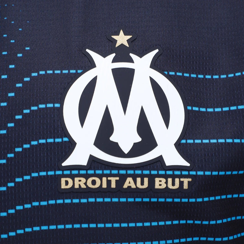 Camisa Olympique Marseille Away 25/26 - Torcedor Masculina - Preto e azul