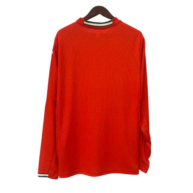 Camisa Seleção Portugal I Manga Longa 25/26 - Vermelho - Torcedor Masculino