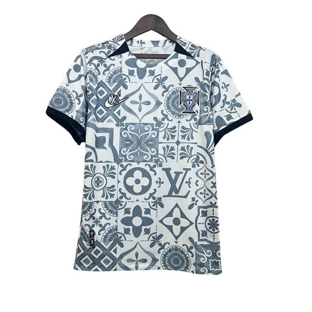 Camisa Seleção de Portugal Edição Especial 25/26 - Torcedor Masculina - Branca e cinza
