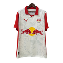 Camisa Red Bull Leipzig 25/26 - Torcedor Masculina - Branca com detalhes em vermelho
