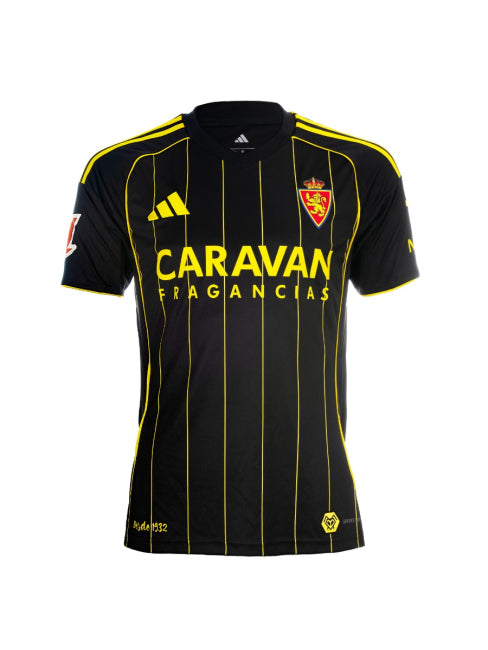 Camisa Zaragoza II 25/26 - Torcedor Masculino - Preto e amarelo