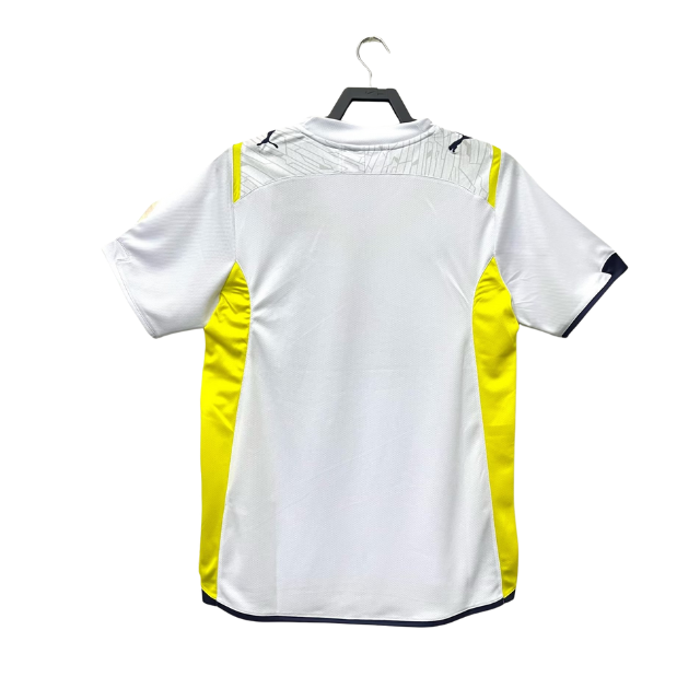 Camisa Tottenham I Retrô 2009/10 - Masculina - Branca com detalhes em amarelo