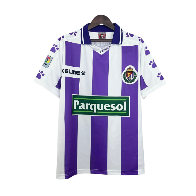 Camisa Retrô Valladolid 95/96 Home - Roxa e branca