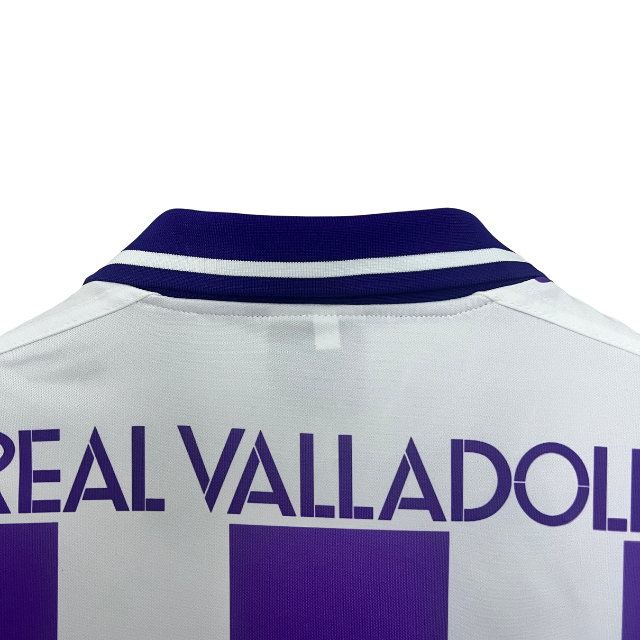 Camisa Retrô Valladolid 95/96 Home - Roxa e branca