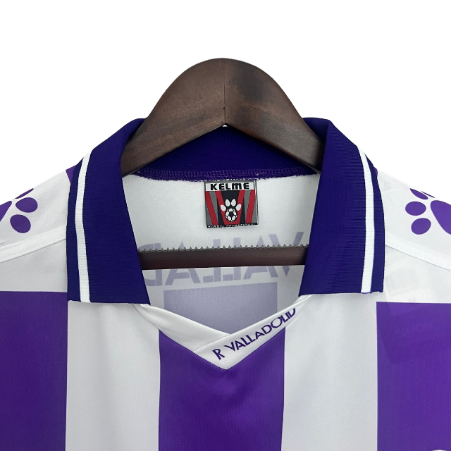 Camisa Retrô Valladolid 95/96 Home - Roxa e branca