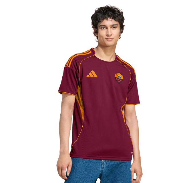 Camisa AS Roma 2025/26 Home Torcedor Masculina - Vinho