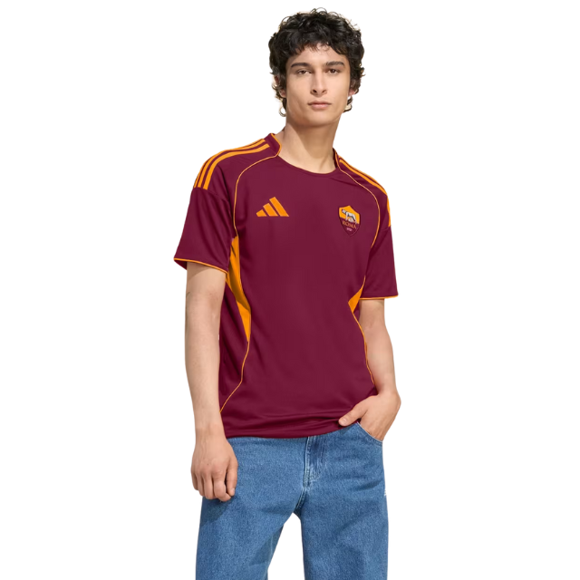 Camisa AS Roma 2025/26 Home Torcedor Masculina - Vinho
