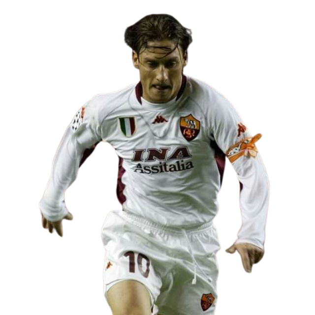 Camisa Roma retrô Away 01/02 - Torcedor - Branca