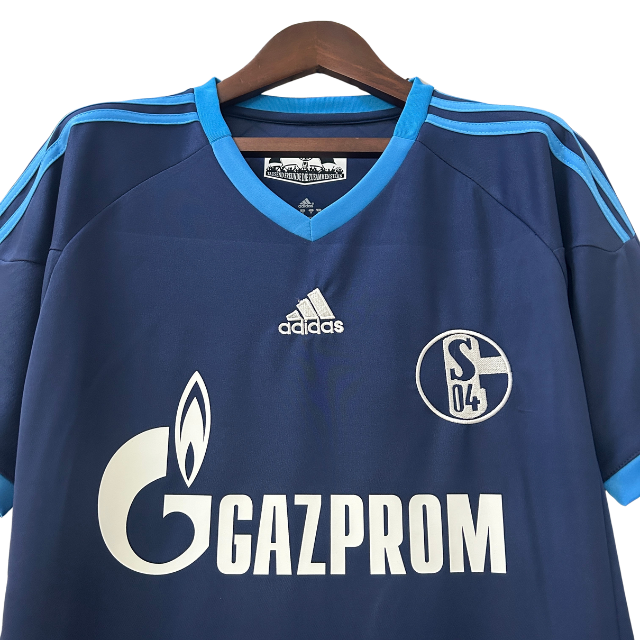 Camisa Retrô Schalke 04 II 2010/11 - Torcedor - Azul escuro