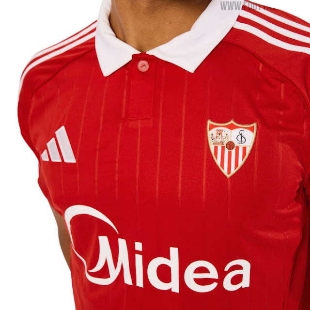 Camisa Sevilla Away 25/26 - Torcedor Masculina - Vermelha