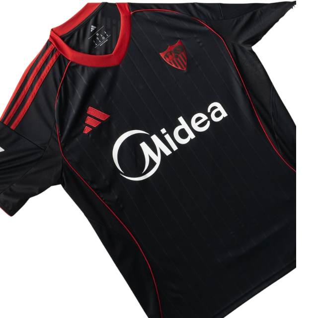 Camisa Sevilla Third 25/26 - Torcedor Masculina - Preta